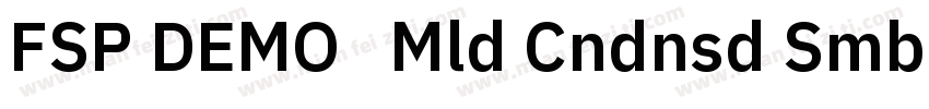 FSP DEMO   Mld Cndnsd Smbld Regular字体转换